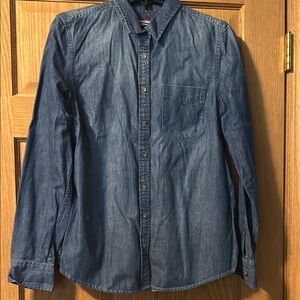 Tommy Hilfiger Blue Button Down Shirt Classic Style